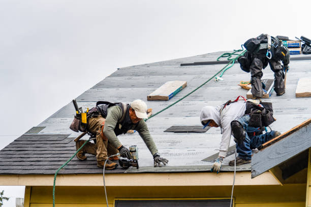 Professional Gutter Installation technician working in Georgetown, IL